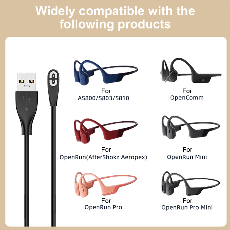 Skyrc B6 Neo Smart Charger - Shokz AS800/S803/S810/OpenRun beengeleidingshoofdtelefoon USB/Type-C snellaadkabel Headset