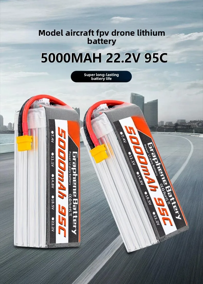 7 9 10 inch FPV-race-drone, gr - 6S Lipo Battery 22.2V 5000Mah recensie en prijs