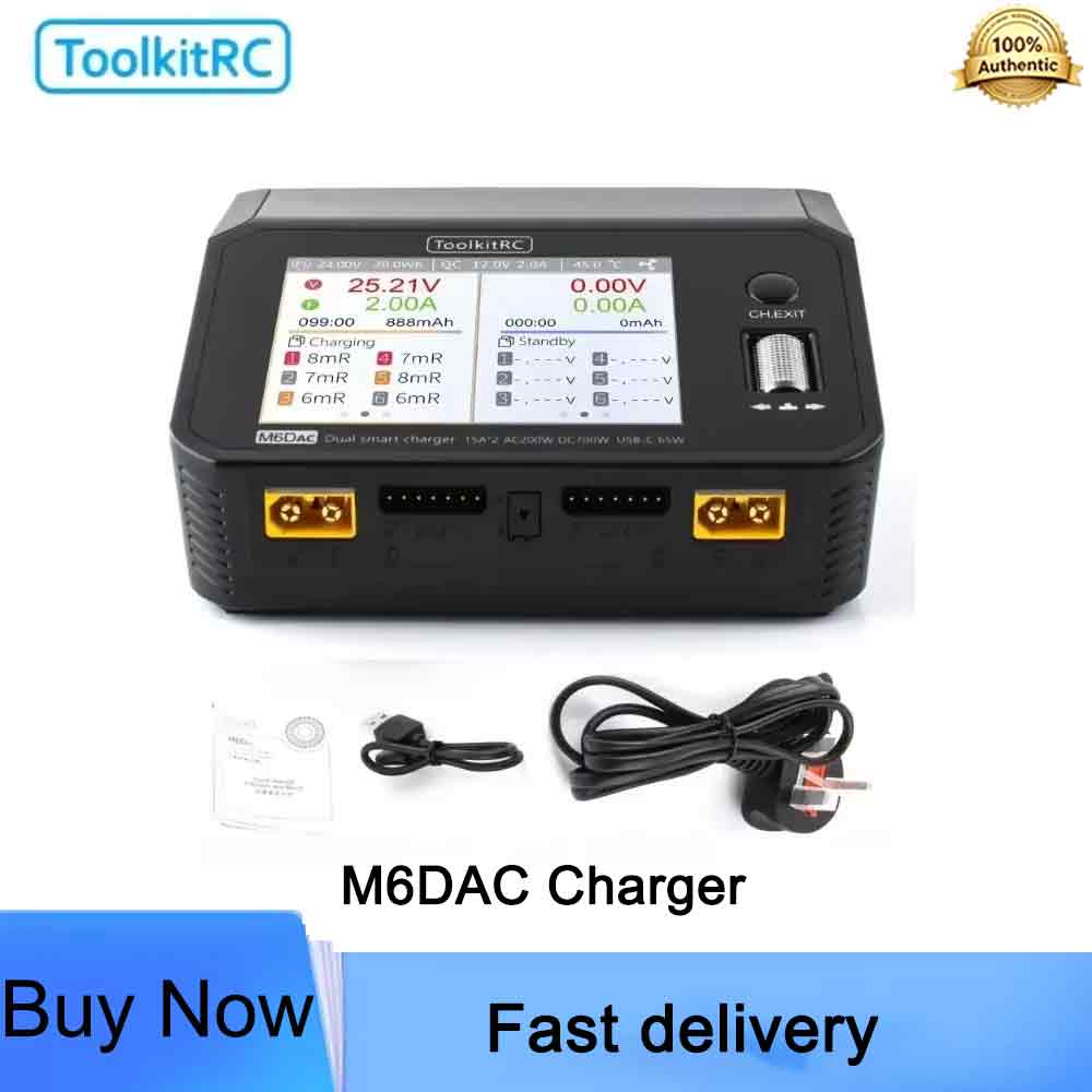 ToolkitRC M6DAC slimme balansl - Toolkitrc M6Dac Smart Charger recensie en prijs