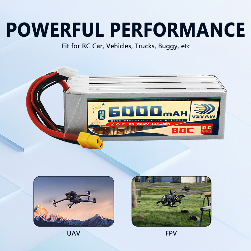 VSVAW 6S Lipo-batterij 6000mAh - 6S Lipo Battery 22.2V 5000Mah recensie en prijs