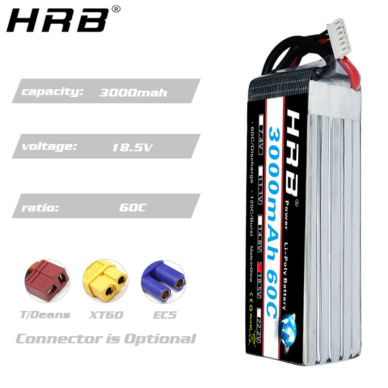 HRB lipo Batterij 2S 3S 4S 6S  - 4S Lipo Battery 14.8V 6000Mah recensie en prijs